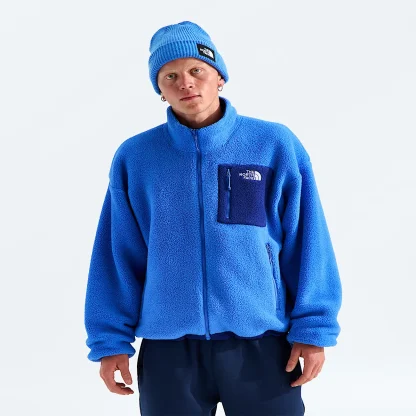 Men's Reversible Fleece Jacket - Khaki