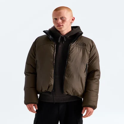 Men's Reversible Insulated Jacket - Burgundy/Black