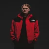 Men's Waterproof Shell Jacket - Red/Black