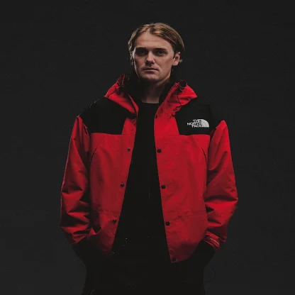 Men's Waterproof Shell Jacket - Red/Black