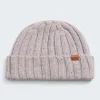 Merino Wool Beanie - Pale Gray Heather