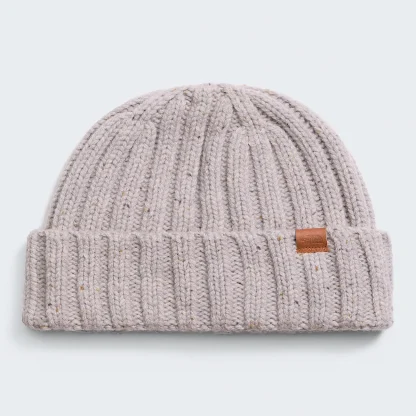 Merino Wool Beanie - Pale Gray Heather