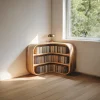 Mid Century Corner Bookshelf Living Room Or Study Room