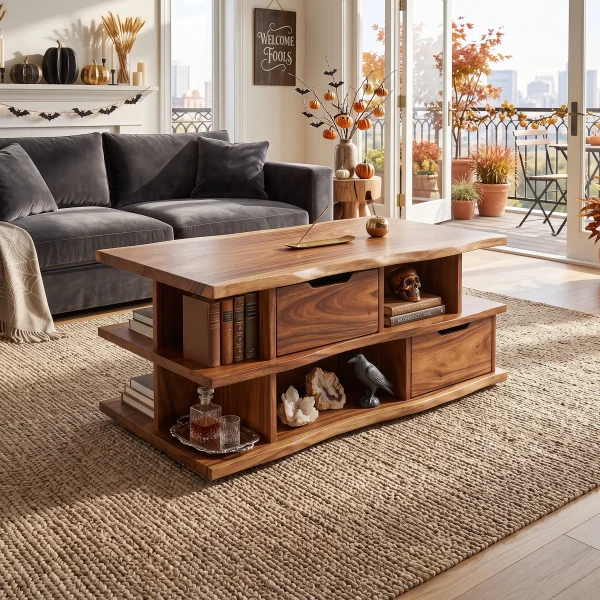 Mid Century Halloween Storage Coffee Table Great Room