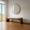 Mid Century Modern Bench Entryway Accent Seating Living
