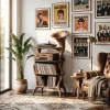 Mid Century Vinyl Cabinet For Livingroom Display