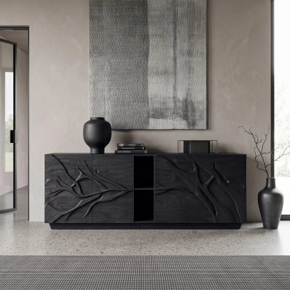 Modern Branch Carved Sideboard For Living Room