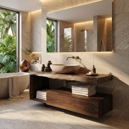 Modern Floating Bathroom Vanity For Spa