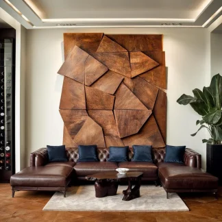 Modern Geometric Wall Art For Living Room Accent
