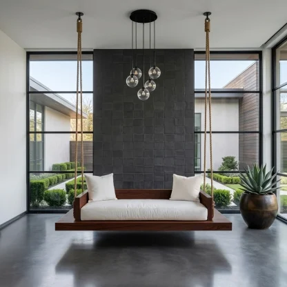 Modern Hanging Ceiling Swing For Living Room Or Studio