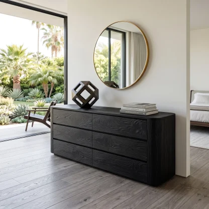 Modern Natural Grain Dresser For Bedroom