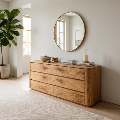 Modern Natural Grain Dresser For Bedroom