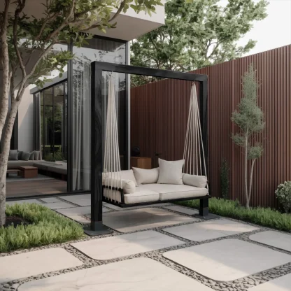 Modern Outdoor Daybed Swing For Poolside Or Garden