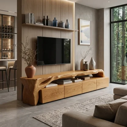 Modern TV Stand With Storage For Living Room