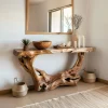 Narrow Console Table Solid Wood
