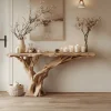 Narrow Floating Live Edge Console Table Home Decor