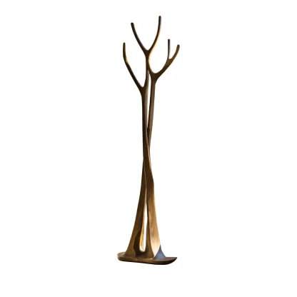 Norwyn Sculpted Solid Wood Tree Coat Rack