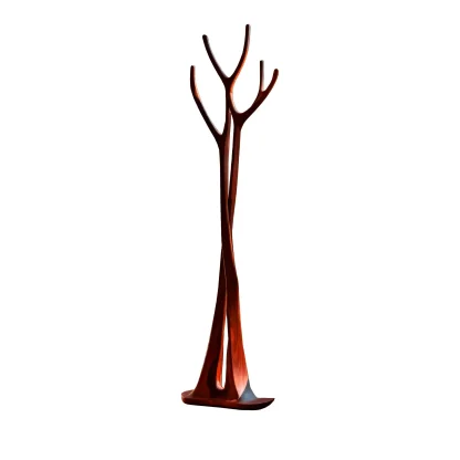 Norwyn Sculpted Solid Wood Tree Coat Rack