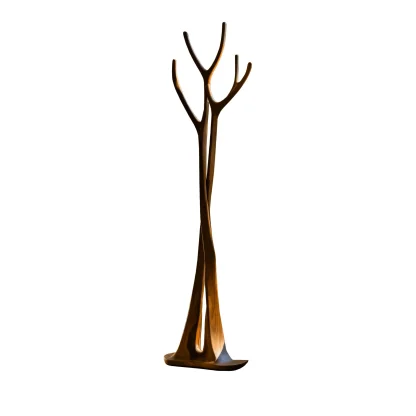 Norwyn Sculpted Solid Wood Tree Coat Rack