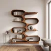 Organic Living Room Bookshelf For Home Decor