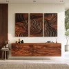 Organic Modern Abstract Wood Wall Art Living Room