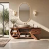 Organic Modern Bathroom Vanity Shelves With Drawers For Luxury Homes