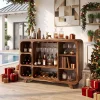 Organic Modern Christmas Wine Cabinet Poolside Living Room