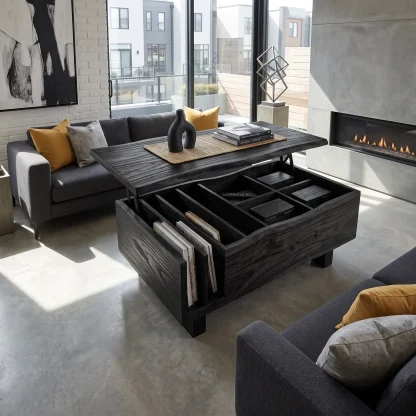 Organic Modern Lift Top Coffee Table Reading Lounge
