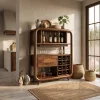Organic Modern Wine Storage Cabinet Dining Room