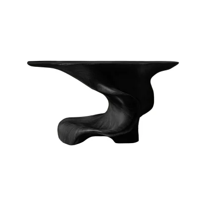 Orlithen Sculpted Solid Wood Console Table