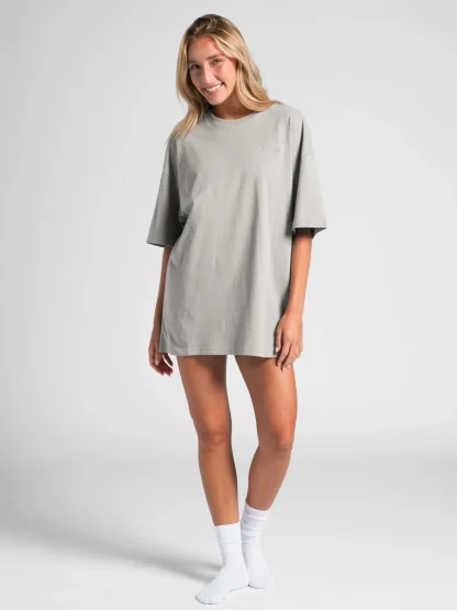 Oversized Terry T-Shirt - Dust
