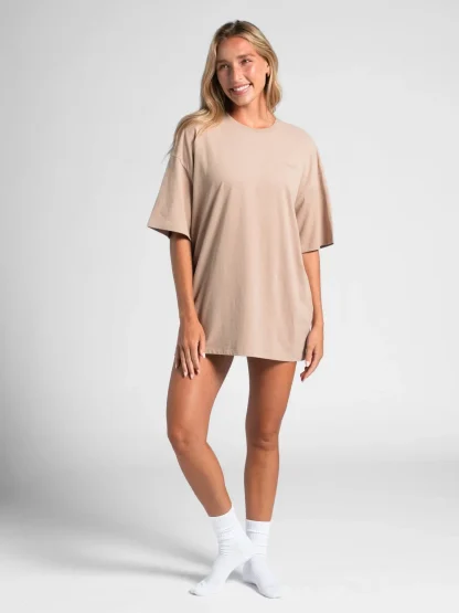 Oversized Terry T-Shirt - Dust