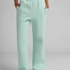 Pastel Straight-Leg Sweatpants - Baby Blue