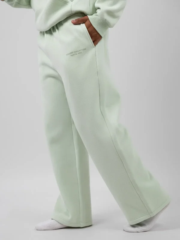 Pastel Straight-Leg Sweatpants - Baby Blue