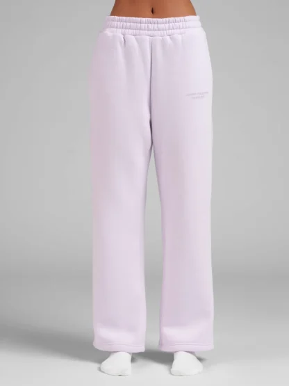 Pastel Straight-Leg Sweatpants - Baby Blue