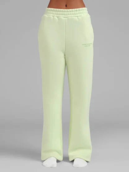 Pastel Straight-Leg Sweatpants - Baby Blue