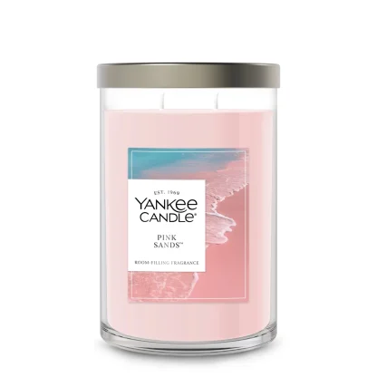 Pink Beach Tumbler Candle