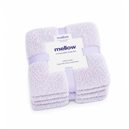Plush Bath Towels, 4-Pack - Sage Green