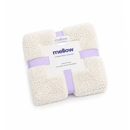 Plush Hand Towels, 4-Pack - Sage Green