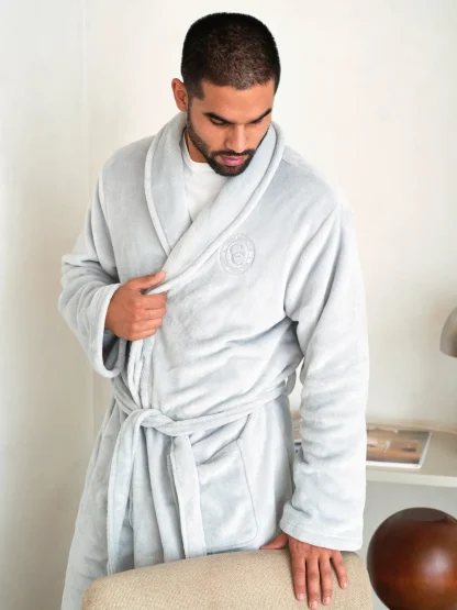 Plush Lounge Robe - Blackberry