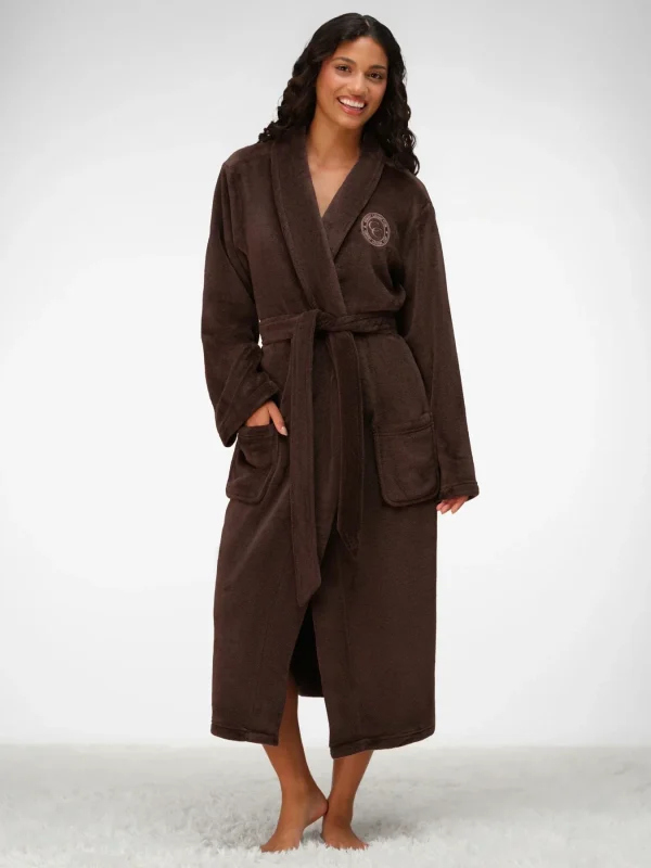 Plush Lounge Robe - Blackberry