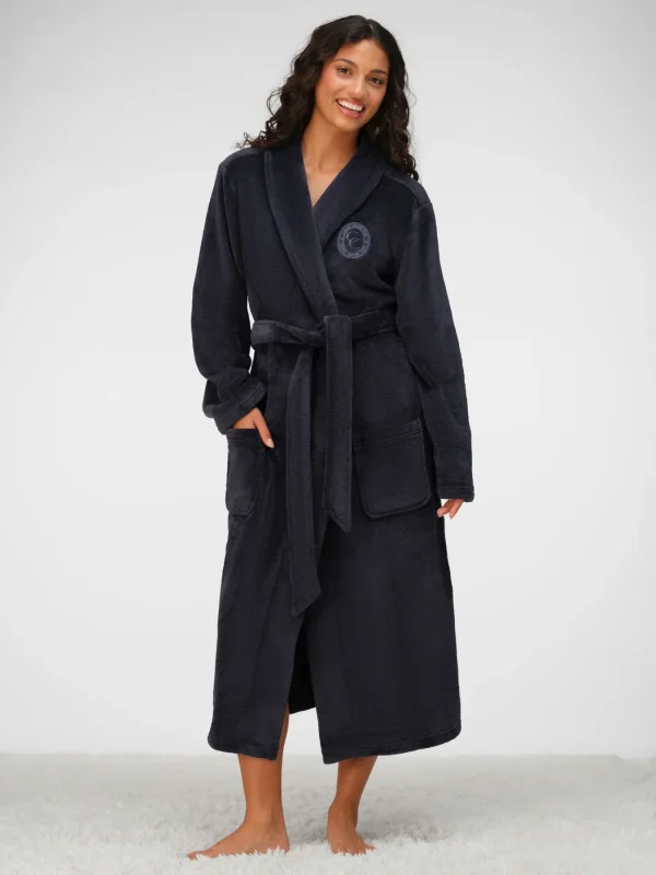 Plush Lounge Robe - Blackberry