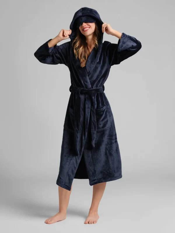 Plush Lounge Robe - Blackberry