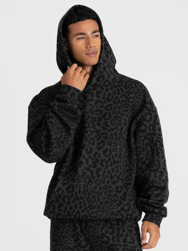 Pullover Hoodie - Mocha Leopard
