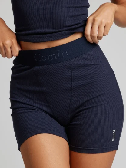 Ribbed Boxer Shorts - Violet