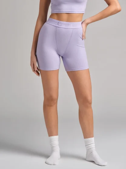 Ribbed Boxer Shorts - Violet