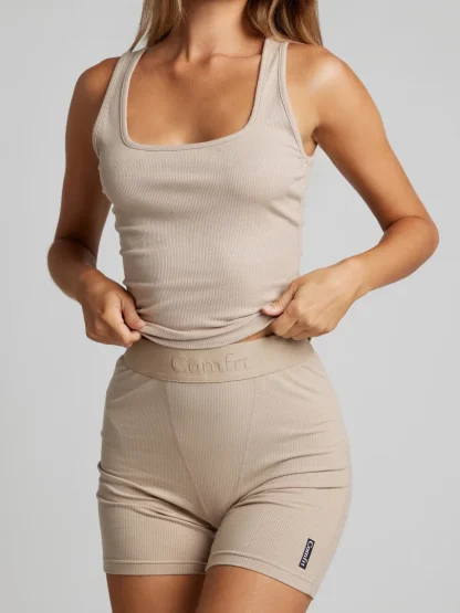 Ribbed Boxer Shorts - Violet