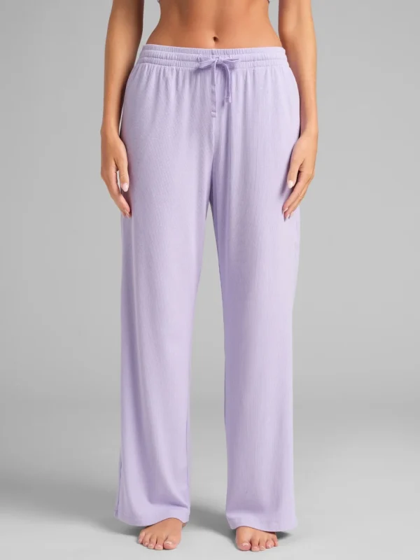 Ribbed Contour Lounge Pants - Allure