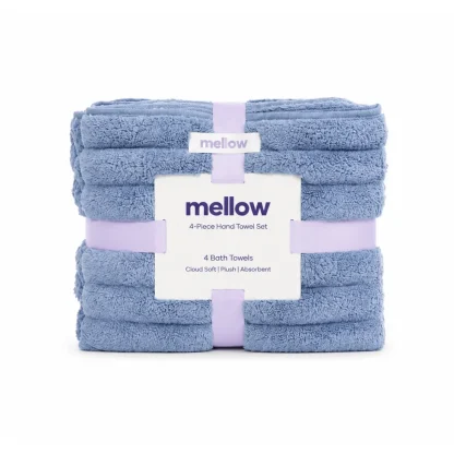 Ribbed Hand Towels, 4-Pack - Pink