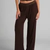 Ribbed Lounge Pants - Espresso